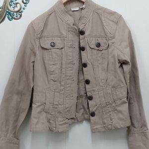 Cotton Women's Khaki Jacket